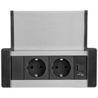 EVOline (1459200-961-0001) Stekkerdoos Zilver Randaarde stekker