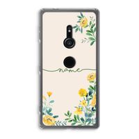 Gele bloemen: Sony Xperia XZ2 Transparant Hoesje