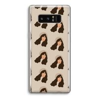 Bonjour mon amour: Samsung Galaxy Note 8 Transparant Hoesje