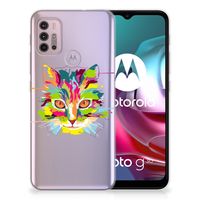 Motorola Moto G30 | G10 Telefoonhoesje met Naam Cat Color