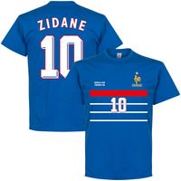 Frankrijk Zidane 1998 Retro Team T-Shirt