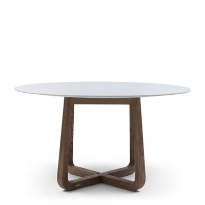 Rivièra Maison Ronde Eettafel 'Casone' Marmer en eikenhout, 140cm