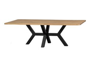WOOOD Eettafel 'Combi-tablo' Eikenhout, 240 x 100cm, kleur Naturel