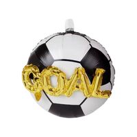 Folieballon EK/WK Voetbal Goal 44 cm - thumbnail