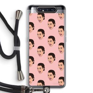 Ugly Cry Call: Samsung Galaxy A80 Transparant Hoesje met koord
