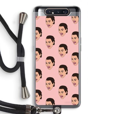 Ugly Cry Call: Samsung Galaxy A80 Transparant Hoesje met koord