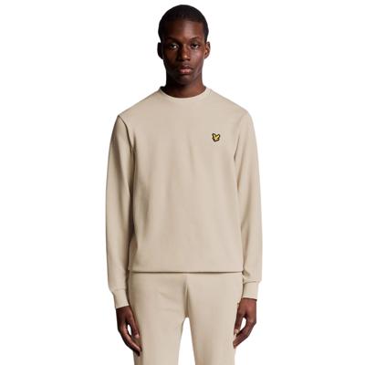 Lyle and Scott Crew Neck Fly Fleece Casual Sweater Heren XL