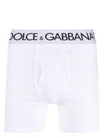 Dolce & Gabbana boxers en coton à bande logo - Blanc - thumbnail