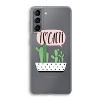 I love cacti: Samsung Galaxy S21 Transparant Hoesje