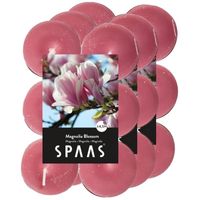 36x Geurtheelichtjes Magnolia Blossom/roze 4,5 branduren