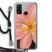 Pink Ellila Flower: Huawei P Smart (2020) Transparant Hoesje met koord