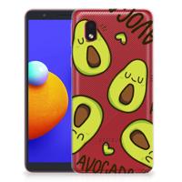 Samsung Galaxy A01 Core Telefoonhoesje met Naam Avocado Singing Samsung Galaxy A01 Core Telefoonhoesje met Naam Avocado Singing