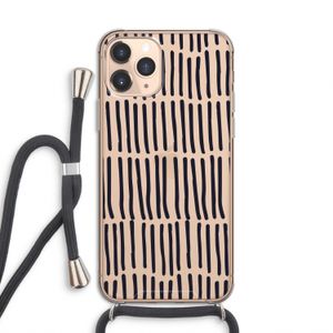 Moroccan stripes: iPhone 11 Pro Transparant Hoesje met koord