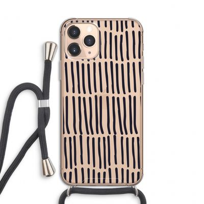 Moroccan stripes: iPhone 11 Pro Transparant Hoesje met koord