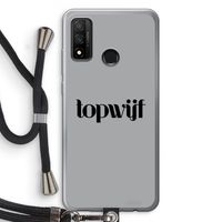 Topwijf Grijs Zwart: Huawei P Smart (2020) Transparant Hoesje met koord Topwijf Grijs Zwart: Huawei P Smart (2020) Transparant Hoesje met koord