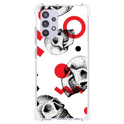 Extreme Case Samsung Galaxy A32 4G | A32 5G Enterprise Editie Skull Red Extreme Case Samsung Galaxy A32 4G | A32 5G Enterprise Editie Skull Red
