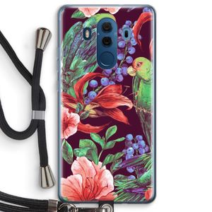 Papegaaien: Huawei Mate 10 Pro Transparant Hoesje met koord