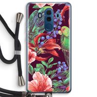 Papegaaien: Huawei Mate 10 Pro Transparant Hoesje met koord
