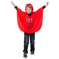 Rode duivel verkleed cape voor kinderen