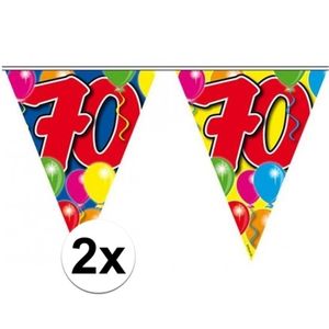 2x Vlaggenlijn 70 jaar 10 meter   -