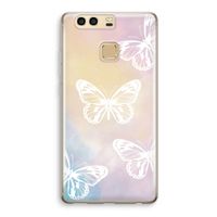 White butterfly: Huawei P9 Transparant Hoesje