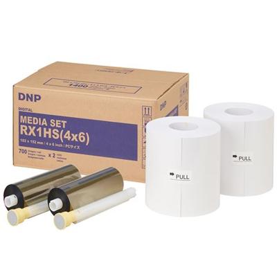 DNP standaard papier dsrx1hs-4x6 2 rol � 700 st. 10x15 voor ds-rx1hs