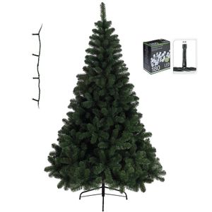 Kunst kerstboom Imperial Pine 120 cm met warm witte lampjes   -