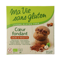 Koekjes met creme choco/hazelnoot glutenvrij bio 12 Stuks