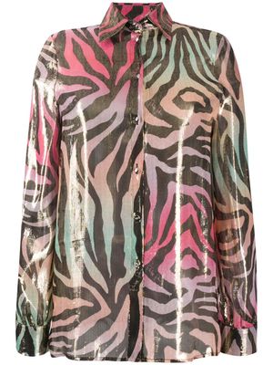 Philipp Plein chemise à imprimé animalier - Métallisé