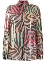 Philipp Plein chemise à imprimé animalier - Métallisé