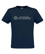 Logo + Coördinaten, T-Shirt (blauw)