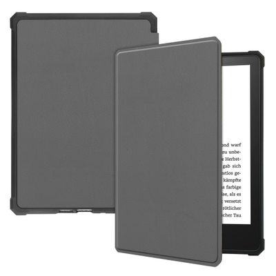 Lunso - sleepcover hoes - Kindle Paperwhite 2021 (6.8 inch) - Grijs
