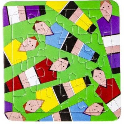 Lg-imports Legpuzzel Voetballers Junior Karton 16 Stukjes Lg-imports Legpuzzel Voetballers Junior Karton 16 Stukjes