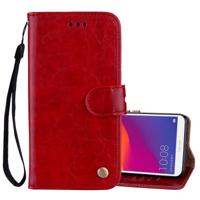 Business stijl olie Wax textuur horizontale Flip lederen case voor Huawei Honor 7C/Enjoy 8/Y7 (2018)/Y7 Prime (2018)/Nova 2 lite met houder & kaartsl