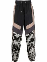 Balmain pantalon de jogging à motif monogrammé - Noir