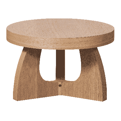 WOOOD Ronde Bijzettafel 'Tala' 55cm, kleur Naturel