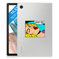 Samsung Galaxy Tab A8 2021/2022 Leuke Siliconen Hoes Popart Oh Yes - thumbnail