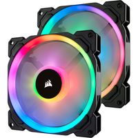 Corsair LL140 RGB LED PWM fan - 2 Fan Pack case fan 2 stuks, 4-pins PWM fan-connector