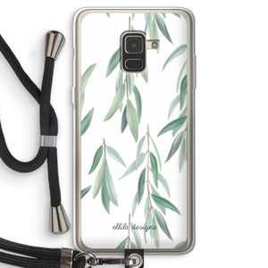 Branch up your life: Samsung Galaxy A8 (2018) Transparant Hoesje met koord