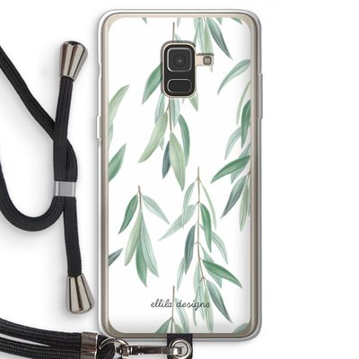 Branch up your life: Samsung Galaxy A8 (2018) Transparant Hoesje met koord