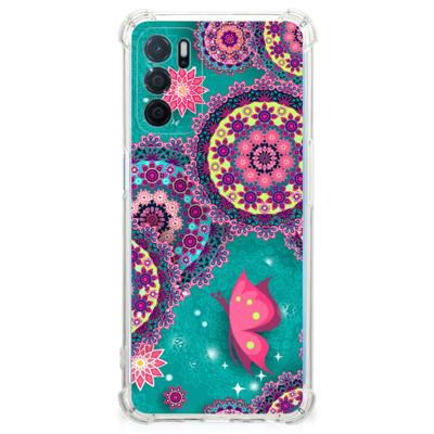 OPPO A16 | A16s | A54s Back Cover Cirkels en Vlinders