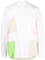 Comme des Garçons Homme Plus chemise colour block en coton - Blanc