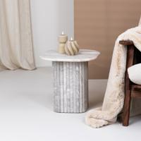 By-Boo Bijzettafel 'Dorique' Marmer, 45 x 45cm