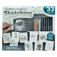 Tekenset Royal & Langnickel SKETCHING MADE EASY 33 Onderdelen