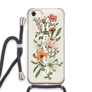 Hello bloemen: iPhone 8 Transparant Hoesje met koord