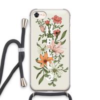 Hello bloemen: iPhone 8 Transparant Hoesje met koord