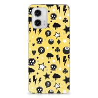 Silicone Back Case Motorola Moto G73 Punk Geel