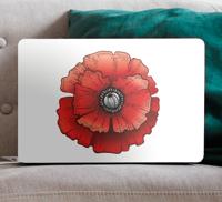 Stickers voor laptop Papaver cartoon bloem Stickers voor laptop Papaver cartoon bloem