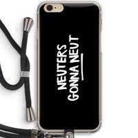 Neuters (zwart): iPhone 6 / 6S Transparant Hoesje met koord
