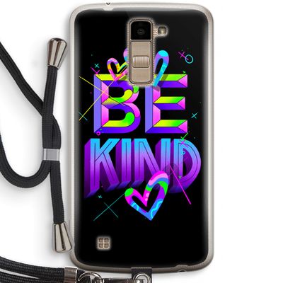 Be Kind: LG K10 (2016) Transparant Hoesje met koord